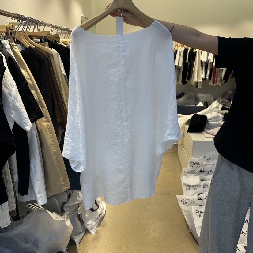 EYEFUL-Q韓國東大門代購女士新款人氣推薦襯衫蕾絲衫亞麻eyeful襯衫/蕾絲衫