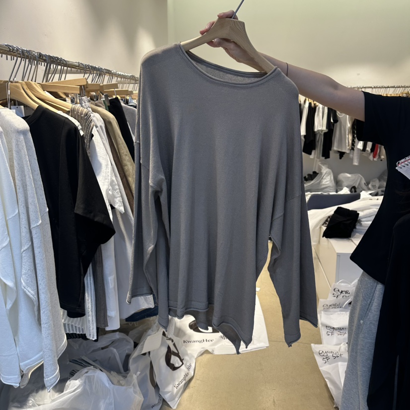 EYEFUL-Q韓國代購女裝新款26春夏推薦人氣針織衫亞麻針織eyeful針織衫圖色3