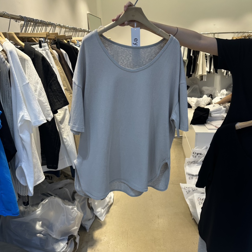 EYEFUL-Q韓國東大門代購女裝新品26春夏熱賣休閑人氣T恤eyefulT恤圖色2