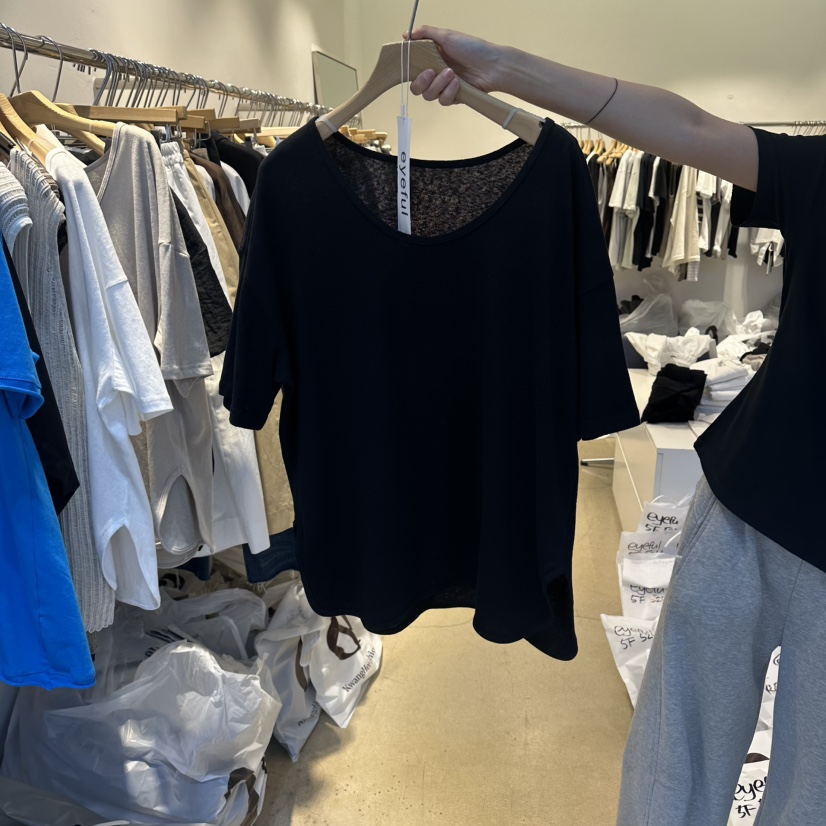 EYEFUL-Q韓國東大門代購女裝新品26春夏熱賣休閑人氣T恤eyefulT恤圖色3