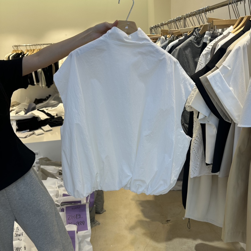 EYEFUL-Q韓國東大門直郵女裝新款熱賣26春夏馬甲口袋拉鏈eyeful馬甲