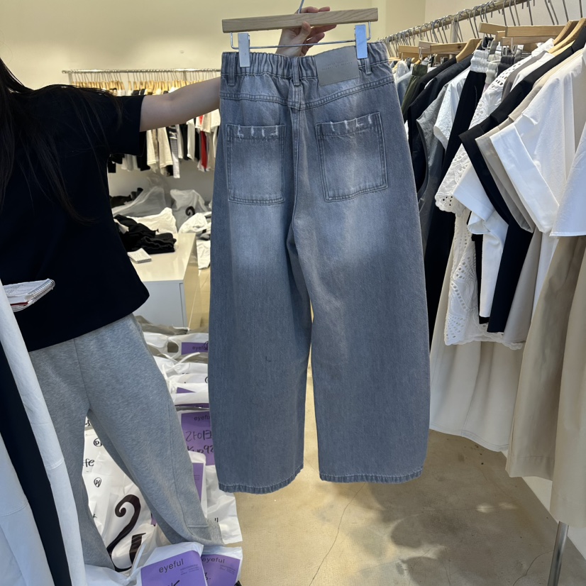 EYEFUL-Q韓國直郵實拍女士新品26春夏職業休閑時尚牛仔褲eyeful牛仔褲