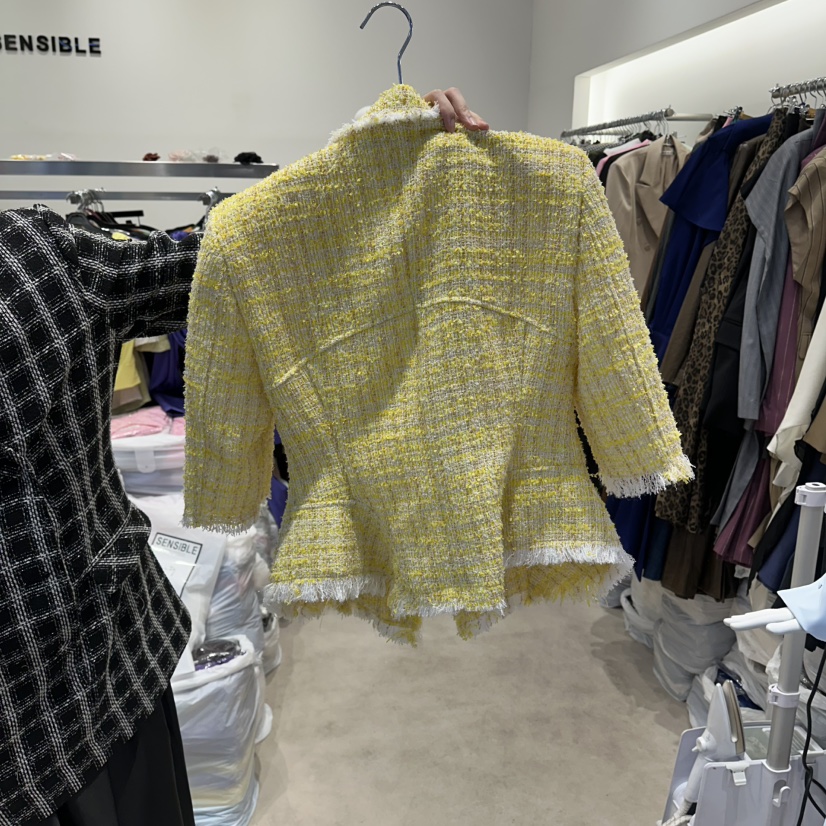 SENSIBLE-S韓國直郵女裝新品人氣休閑熱賣夾克不含腰帶流蘇SENSIBLE夾克