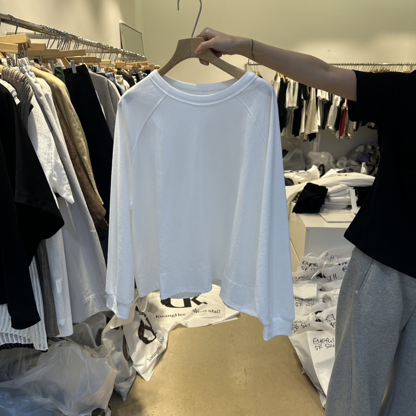 EYEFUL-Q韓國直郵實拍女裝新款推薦熱賣職業休閑長袖T恤eyeful長袖T恤圖色1