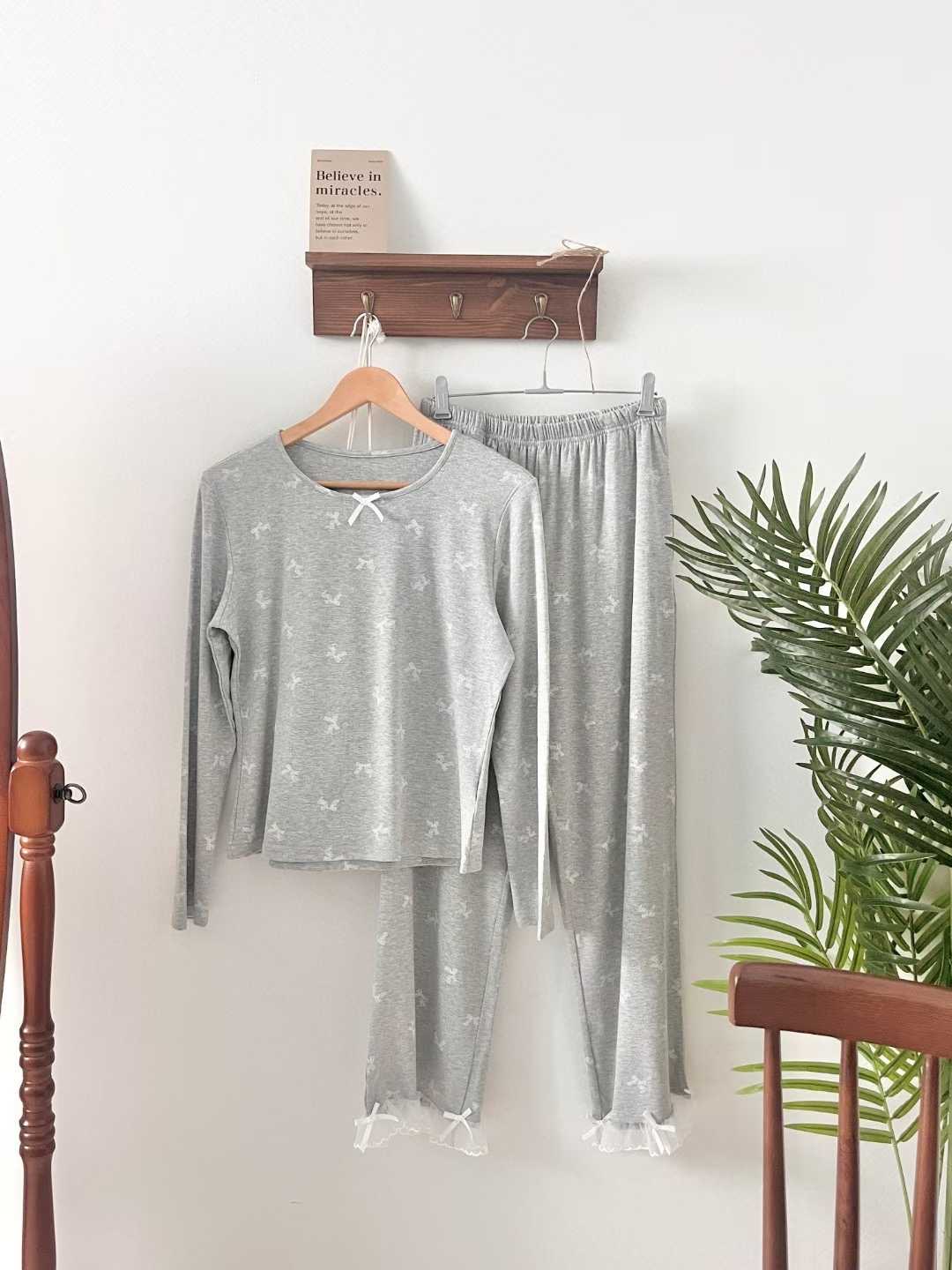 VICTORIA-P韓國代購女士新品休閑人氣職業熱賣睡衣兩件套VICTORIA睡衣圖色1