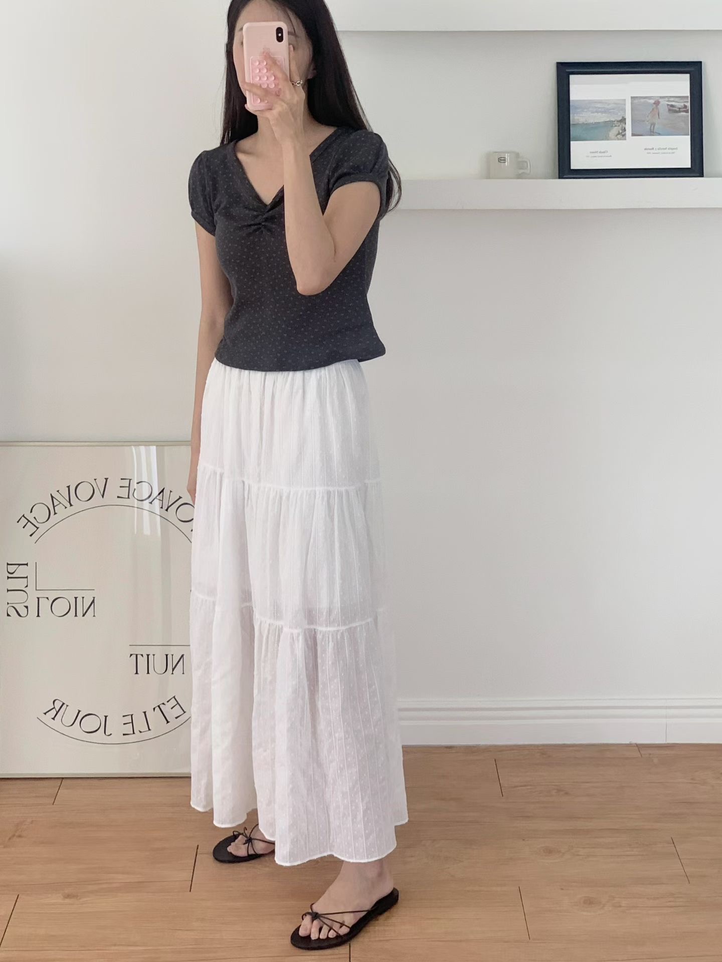 SLEEK-슬릭-OT韓國直郵實拍女裝新款人氣時尚熱賣休閑長裙SLEEK長裙