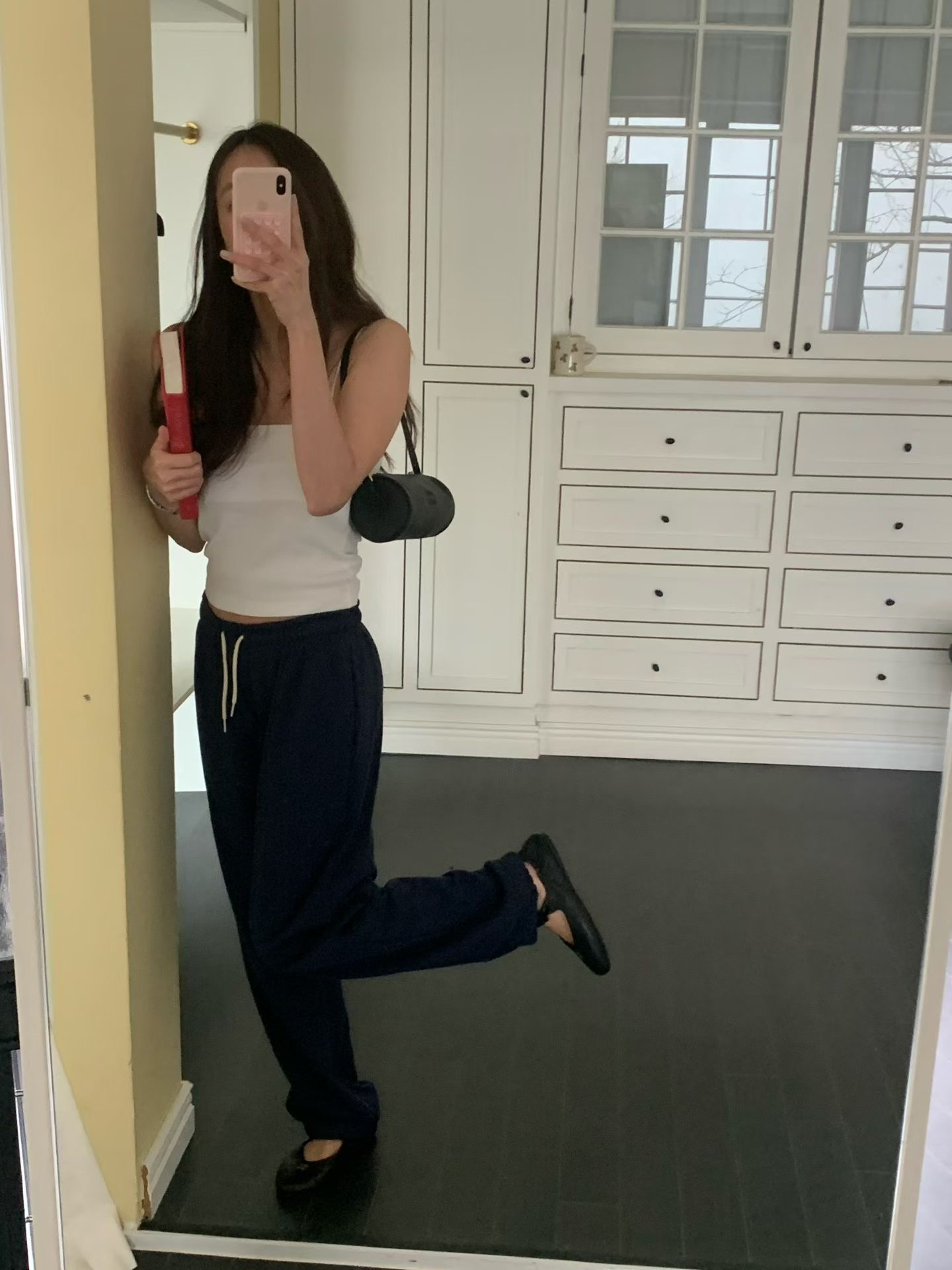 SLEEK-슬릭-OT韓國直郵女士新款休閑推薦26春夏休閑褲毛圈SLEEK休閑褲