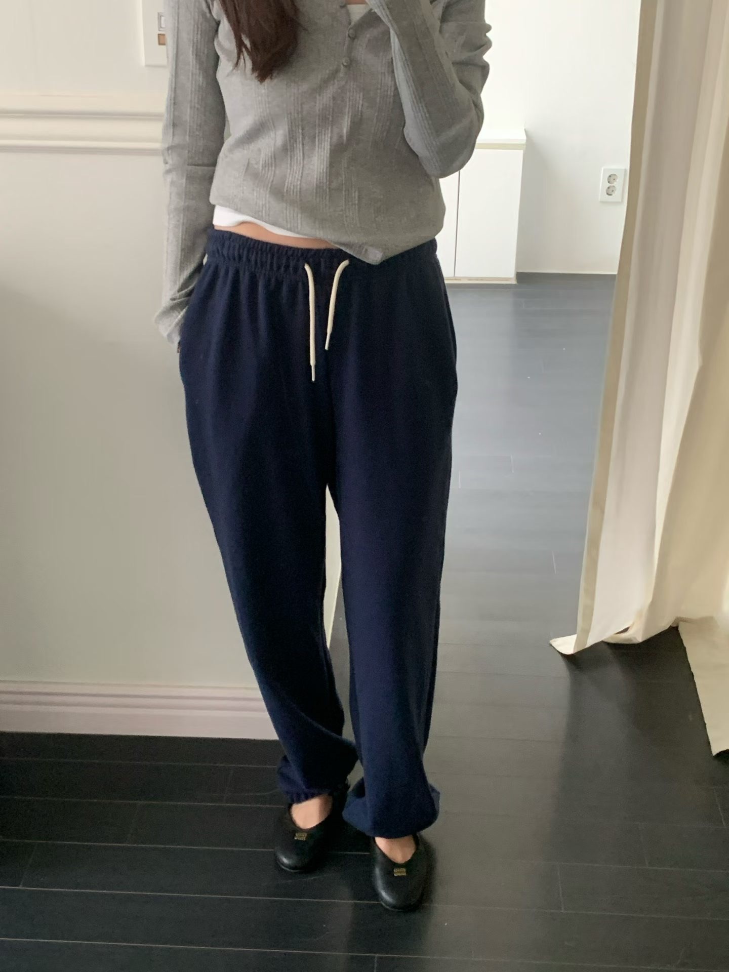 SLEEK-슬릭-OT韓國直郵女士新款休閑推薦26春夏休閑褲毛圈SLEEK休閑褲圖色1