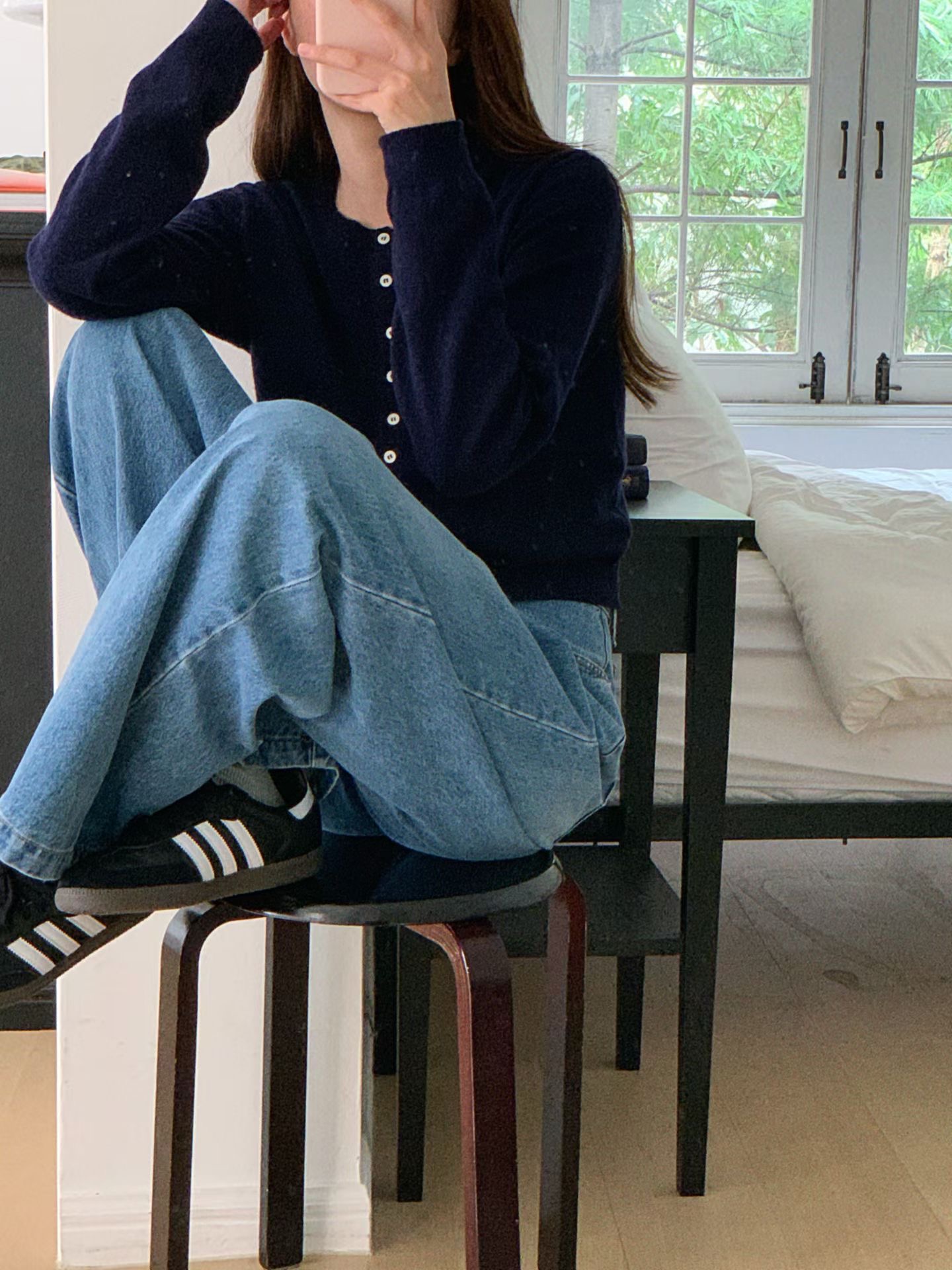 SLEEK-슬릭-OT韓國東大門直郵女裝新品休閑人氣時尚牛仔褲SLEEK牛仔褲