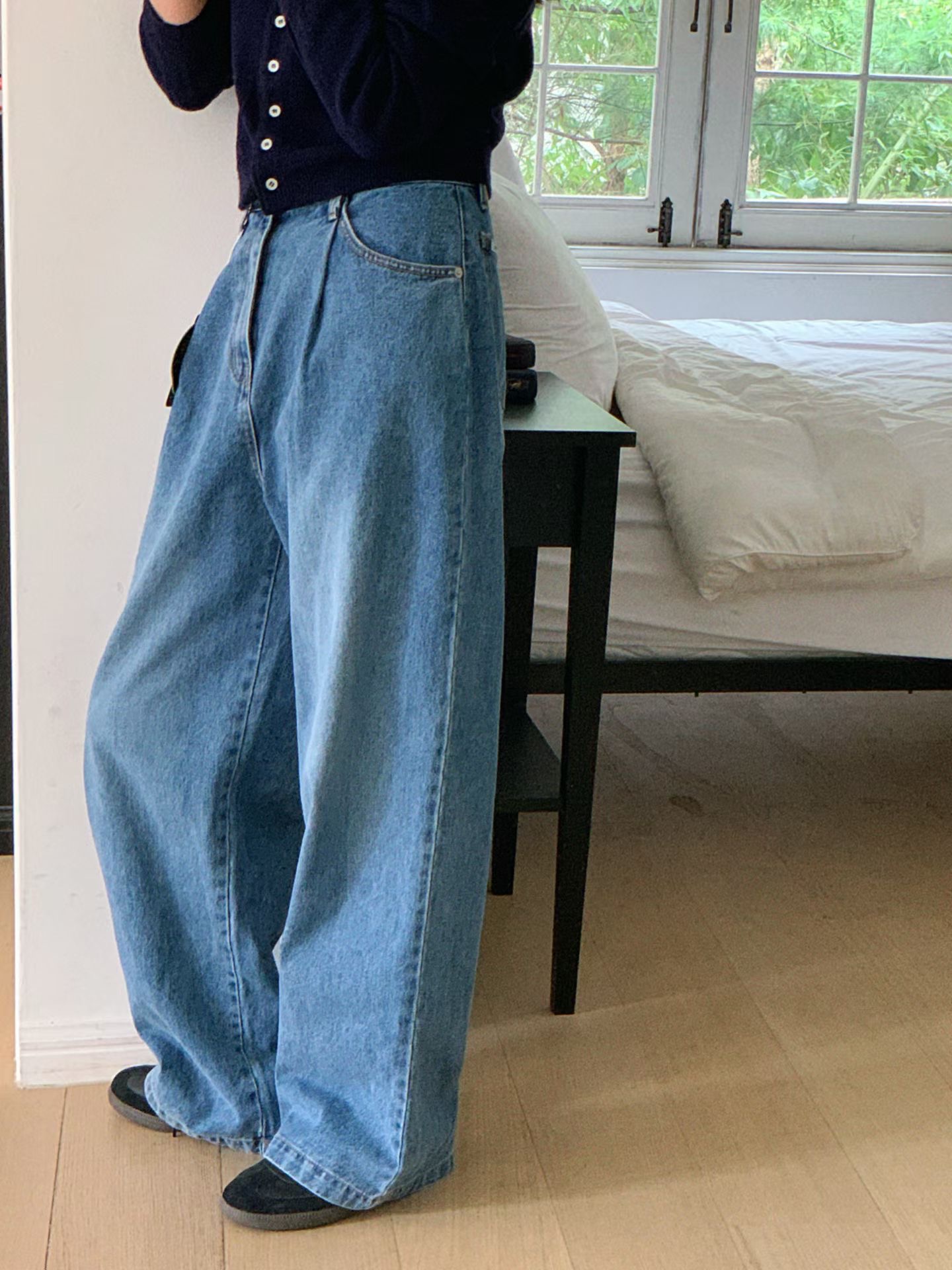 SLEEK-슬릭-OT韓國東大門直郵女裝新品休閑人氣時尚牛仔褲SLEEK牛仔褲