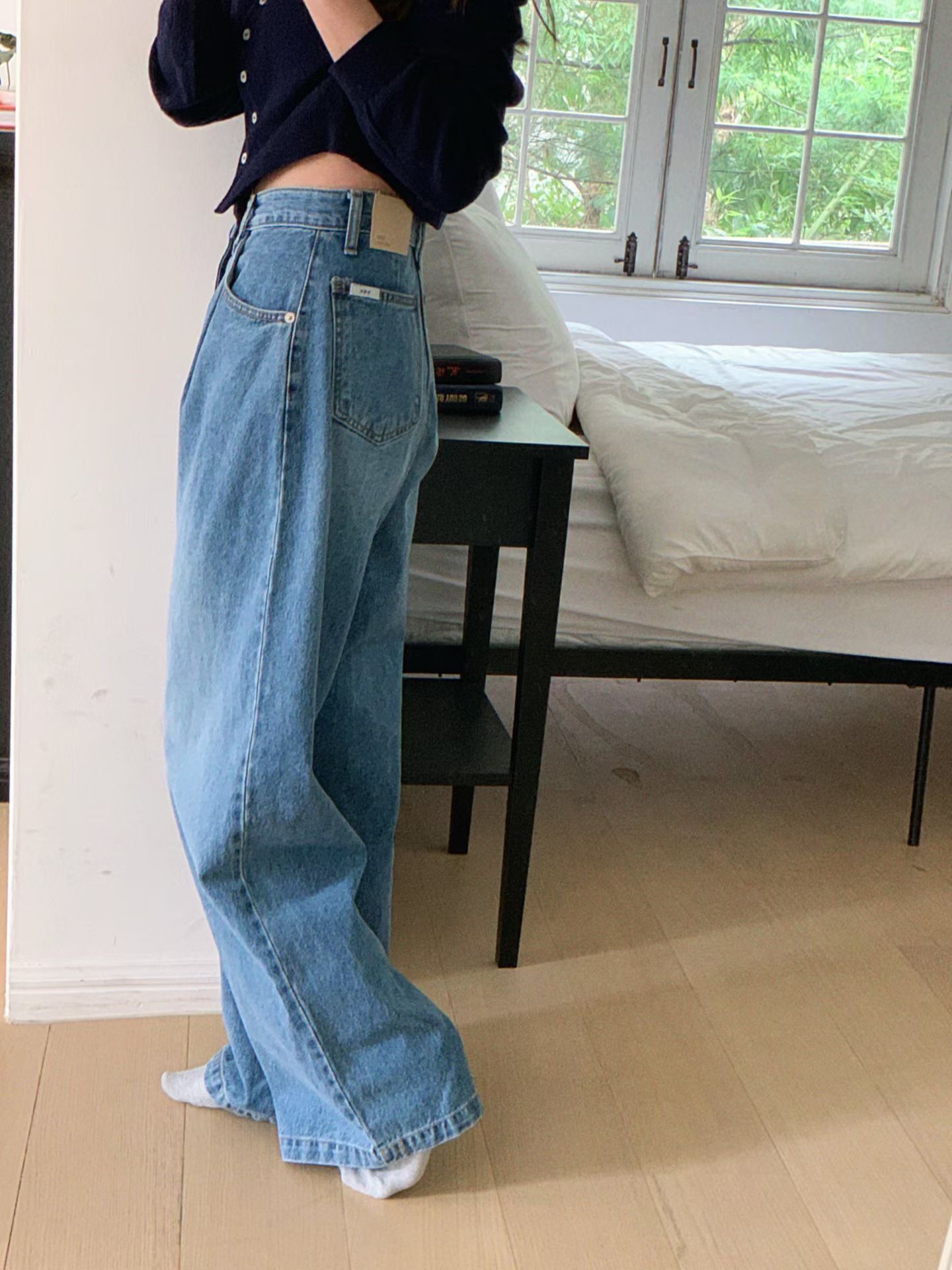 SLEEK-슬릭-OT韓國東大門直郵女裝新品休閑人氣時尚牛仔褲SLEEK牛仔褲