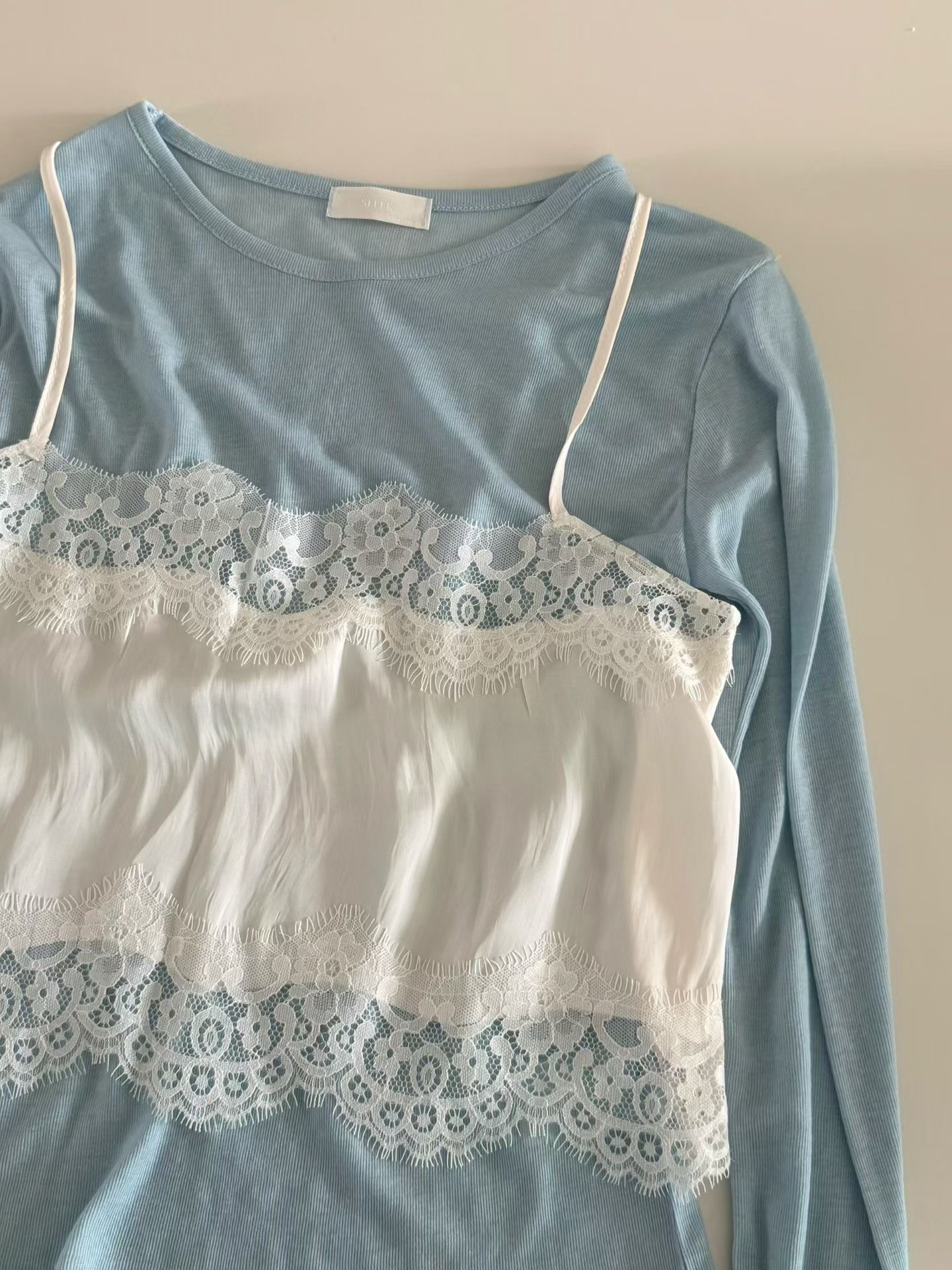 SLEEK-슬릭-OT韓國東大門直郵女士新品熱賣吊帶背心蕾絲SLEEK吊帶/背心