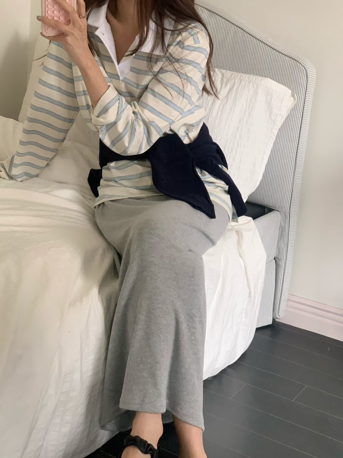 SLEEK-슬릭-OT韓國直郵女士新款人氣休閑熱賣26春夏長裙SLEEK長裙