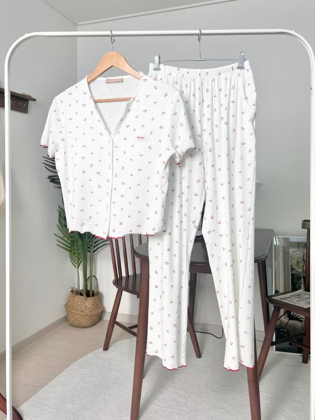 VICTORIA-P韓國東大門直郵女士新品休閑時尚職業睡衣兩件套VICTORIA睡衣圖色1