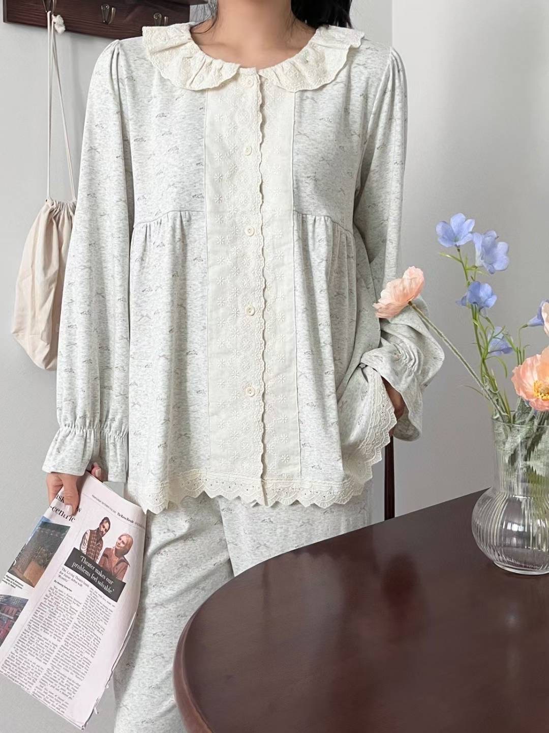 VICTORIA-P韓國代購女裝新款熱賣時尚推薦人氣睡衣兩件套VICTORIA睡衣