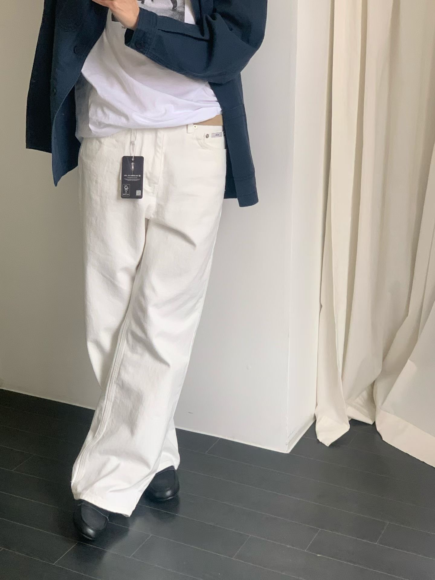 SLEEK-슬릭-OT韓國東大門代購女士新品時尚26春夏牛仔褲棉質SLEEK牛仔褲圖色1