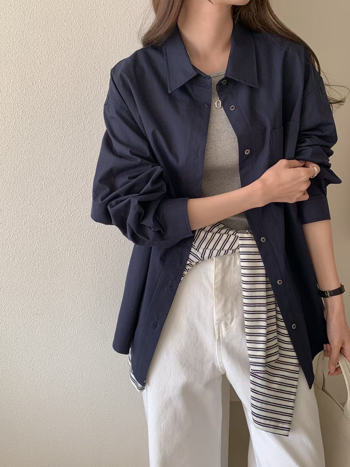 SUNDAY/FF韓國代購女裝新品休閑職業熱賣26春夏襯衫蕾絲衫SUNDAY/FF襯衫/蕾絲衫圖色1