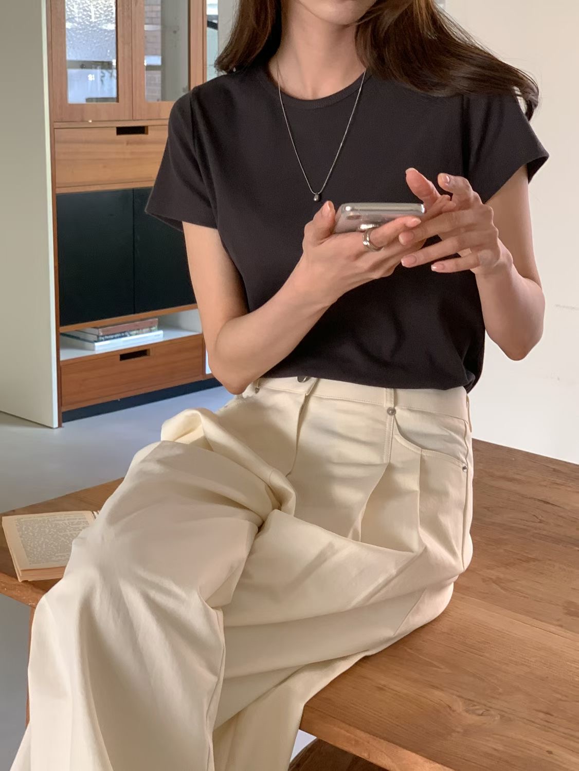 SUNDAY/FF韓國代購女裝新品推薦26春夏人氣熱賣時尚職業T恤SUNDAY/FFT恤