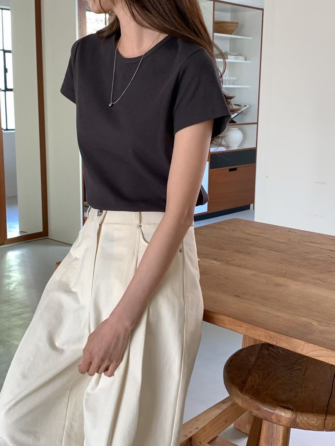 SUNDAY/FF韓國代購女裝新品推薦26春夏人氣熱賣時尚職業T恤SUNDAY/FFT恤