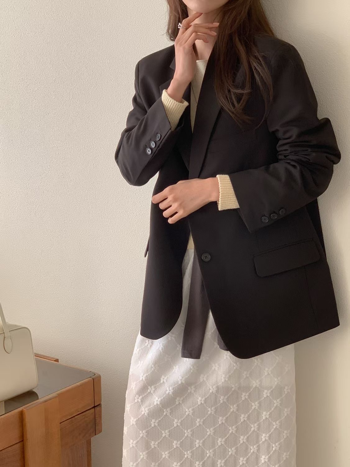 SUNDAY/FF韓國東大門代購女士新品休閑26春夏熱賣職業夾克SUNDAY/FF夾克圖色1