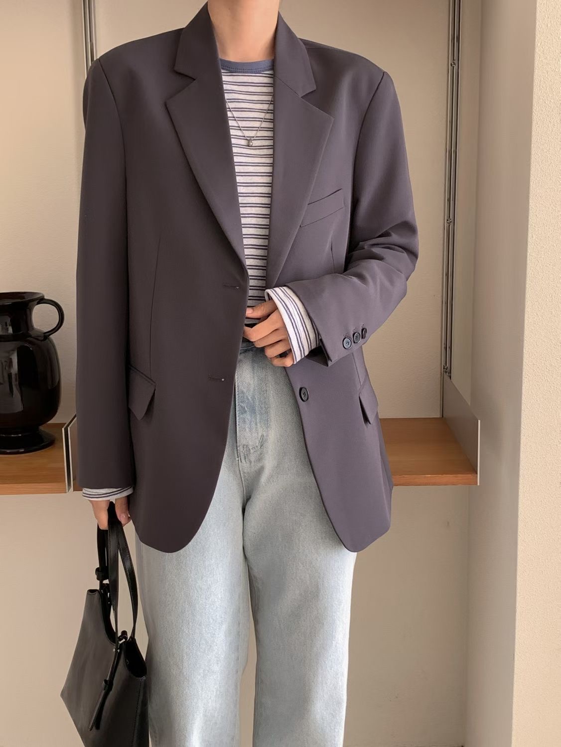 SUNDAY/FF韓國東大門代購女士新品休閑26春夏熱賣職業夾克SUNDAY/FF夾克圖色2