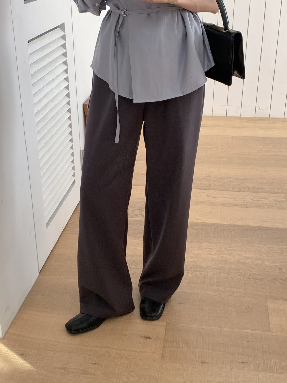 SUNDAY/FF韓國代購女裝新款休閑時尚人氣職業26春夏休閑褲SUNDAY/FF休閑褲