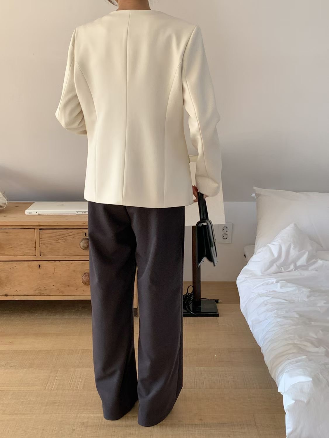 SUNDAY/FF韓國代購女裝新款休閑時尚人氣職業26春夏休閑褲SUNDAY/FF休閑褲