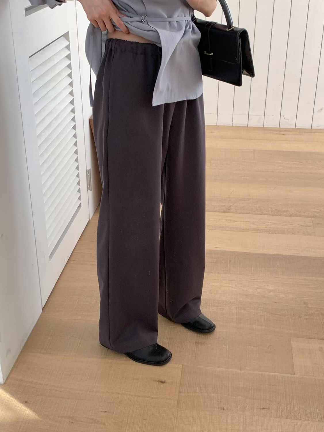 SUNDAY/FF韓國代購女裝新款休閑時尚人氣職業26春夏休閑褲SUNDAY/FF休閑褲