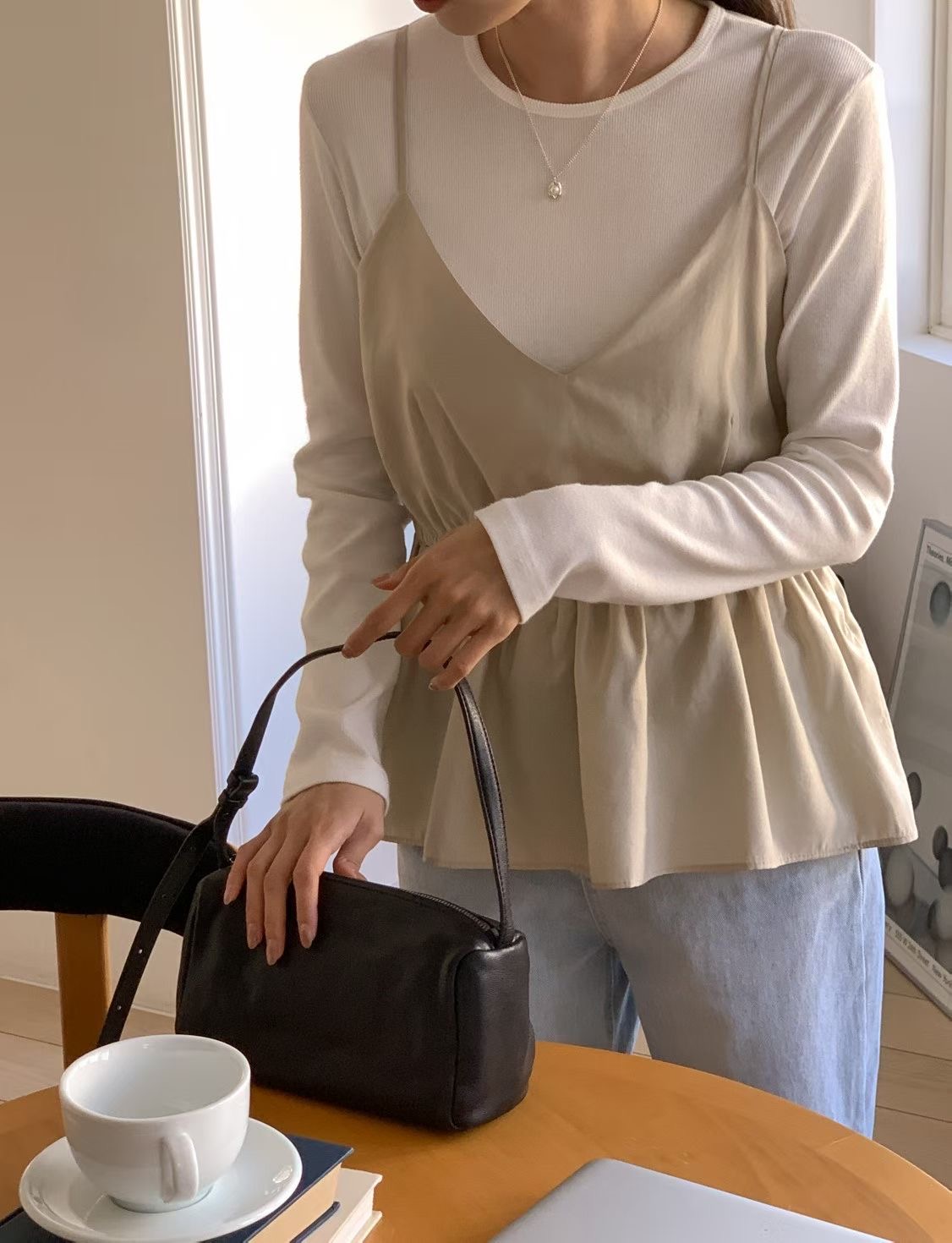 SUNDAY/FF韓國代購女裝新品時尚熱賣人氣吊帶背心不含內搭SUNDAY/FF吊帶/背心圖色3