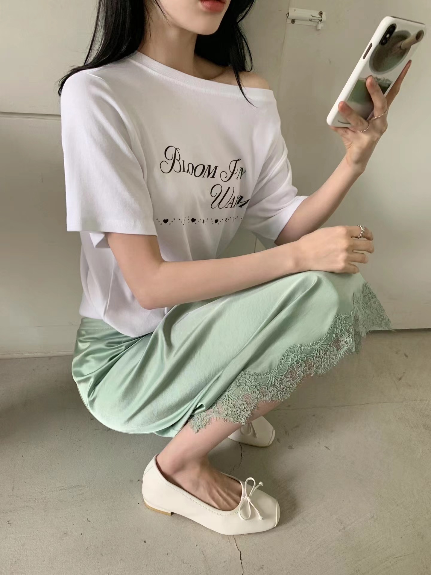 OUIR韓國代購女士新款人氣26春夏休閑職業時尚半身裙中短裙OUIR半身裙/中短裙