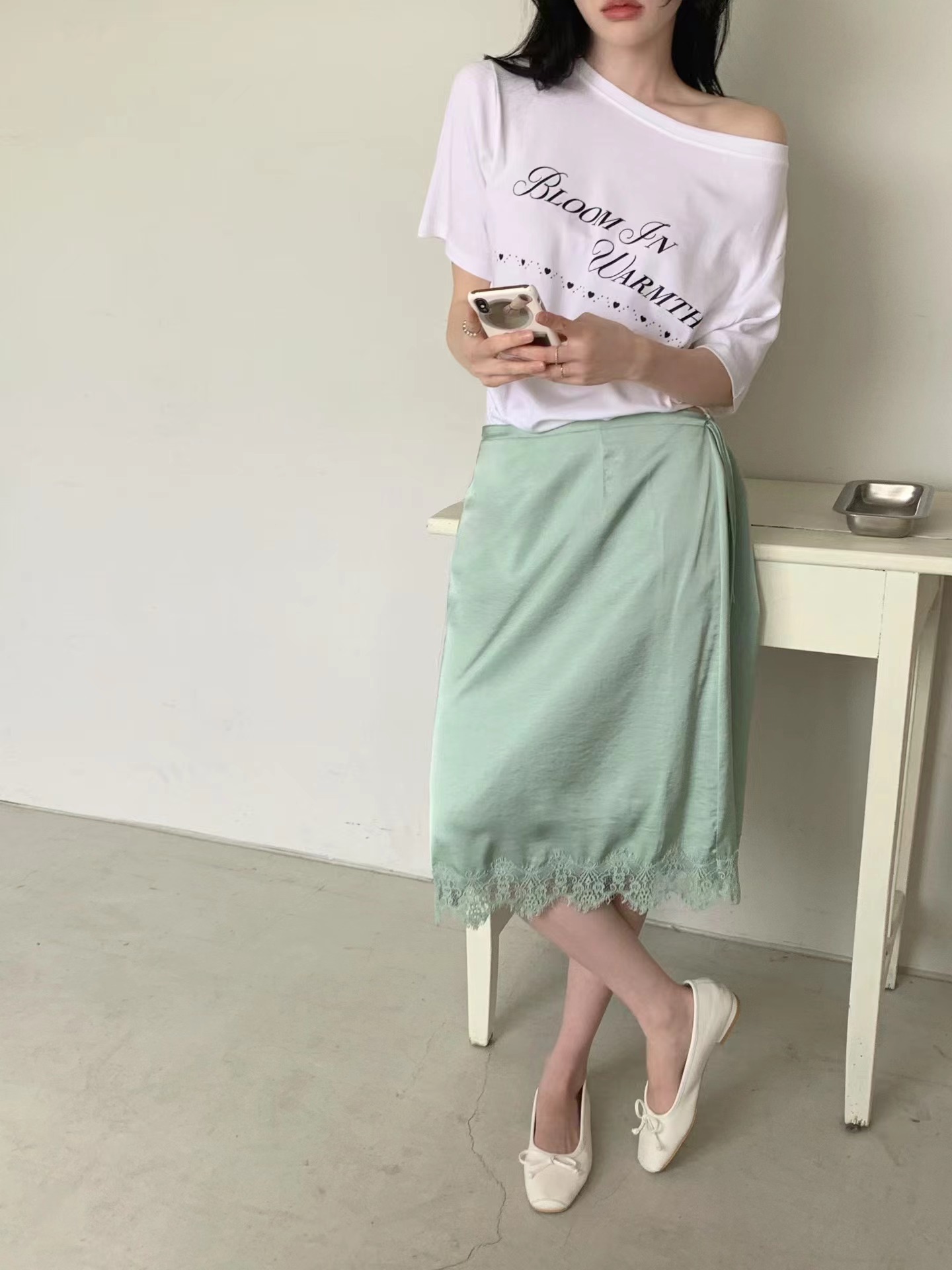 OUIR韓國代購女士新款人氣26春夏休閑職業時尚半身裙中短裙OUIR半身裙/中短裙圖色2