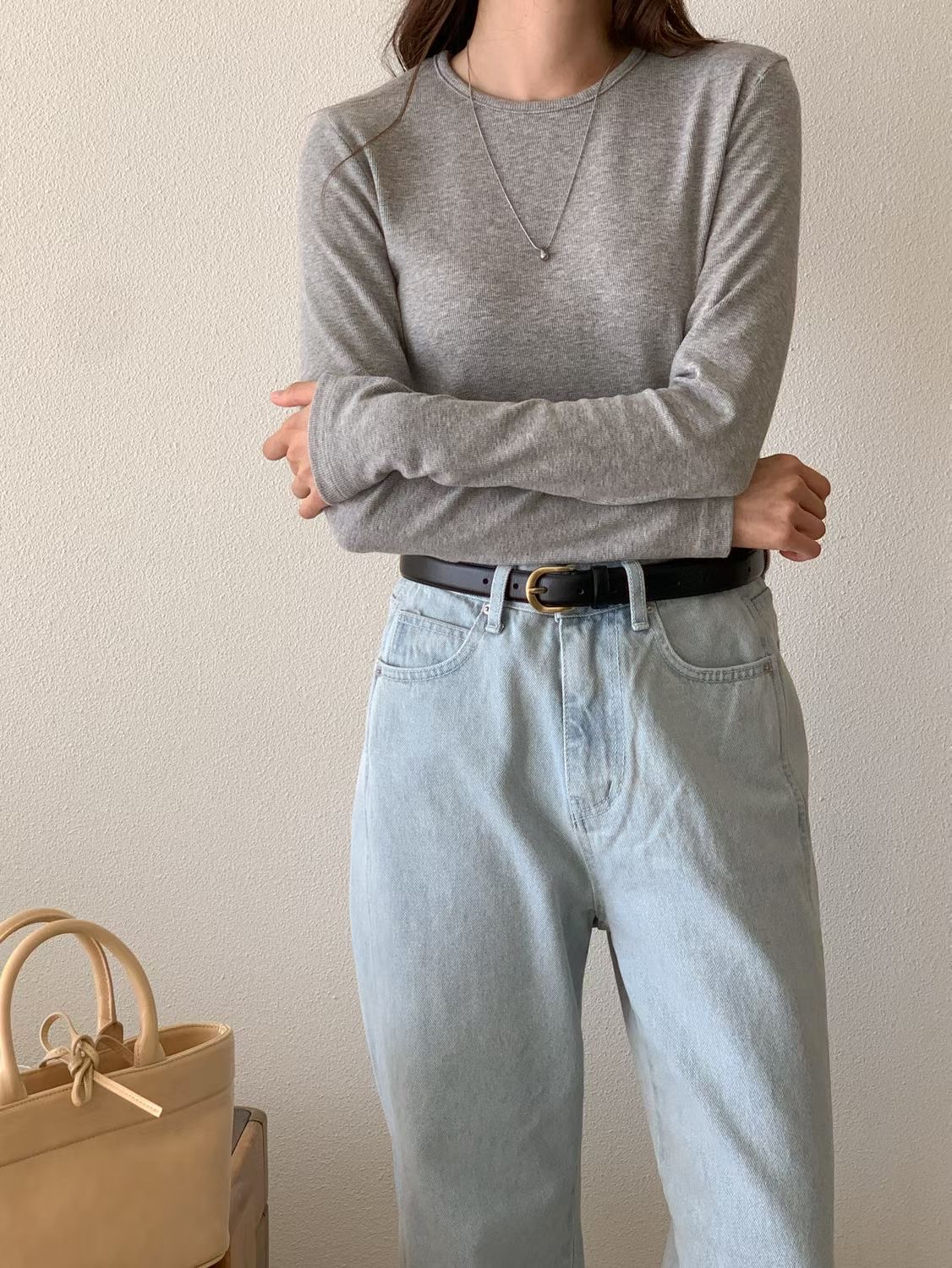 SUNDAY/FF韓國代購女士新款熱賣26春夏時尚人氣真品長袖T恤SUNDAY/FF長袖T恤圖色2