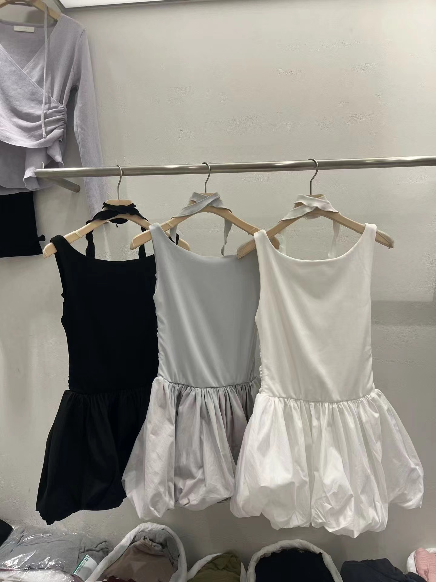 PLEASE/WW韓國直郵女士新品26春夏真品休閑連衣裙含脖帶PLEASE/WW連衣裙