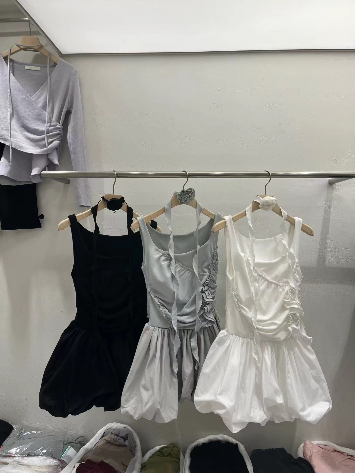 PLEASE/WW韓國直郵女士新品26春夏真品休閑連衣裙含脖帶PLEASE/WW連衣裙圖色1左一色