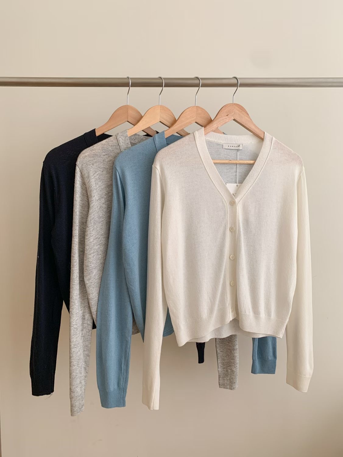 SUNDAY/FF東大門代購女士新款休閑時尚針織衫不含內搭絲綢SUNDAY/FF針織衫圖色1左一色