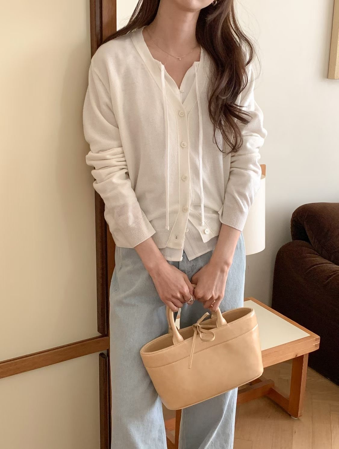 SUNDAY/FF東大門代購女士新款休閑時尚針織衫不含內搭絲綢SUNDAY/FF針織衫圖色4