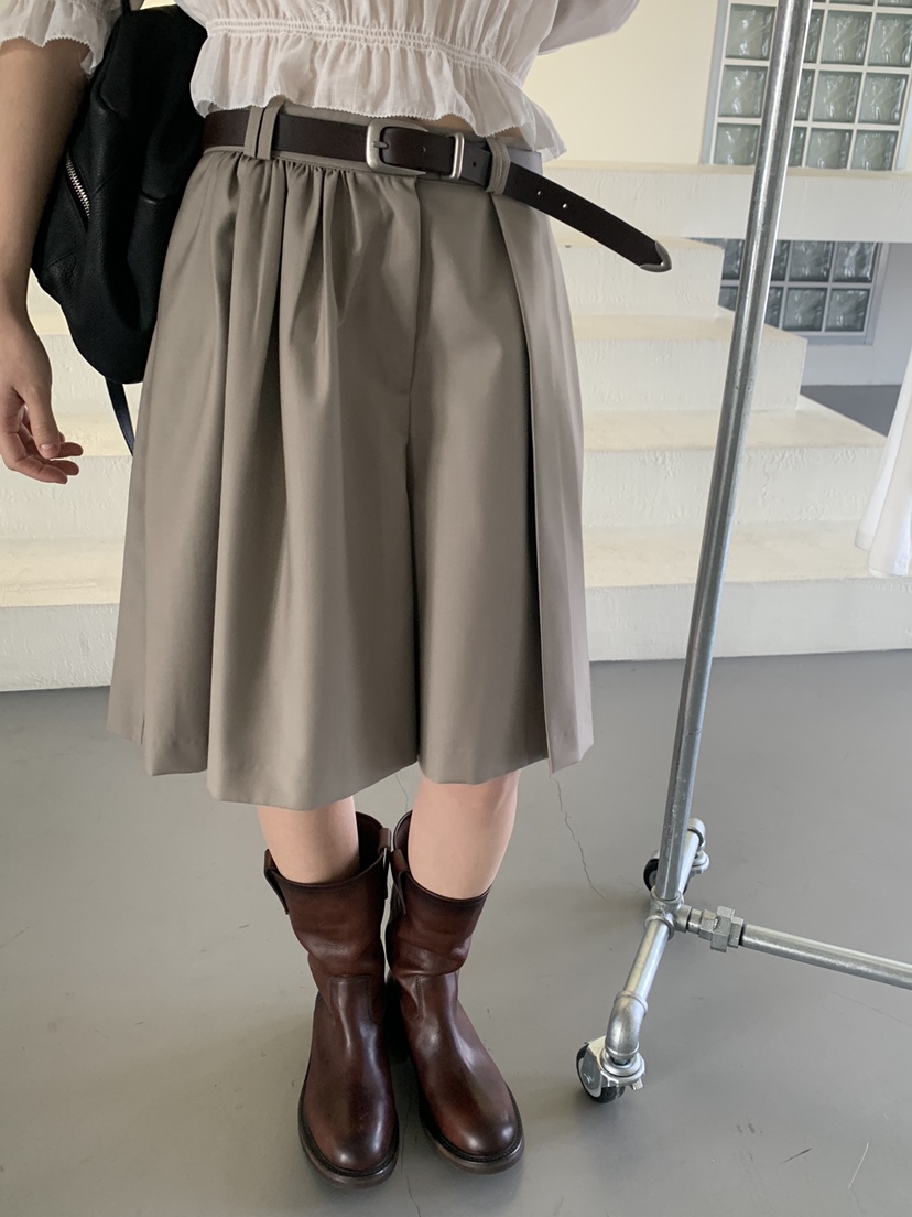 LOGARDEN韓國直郵實拍女裝新品熱賣26春夏時尚裙褲不含腰帶LO GARDEN裙褲圖色1