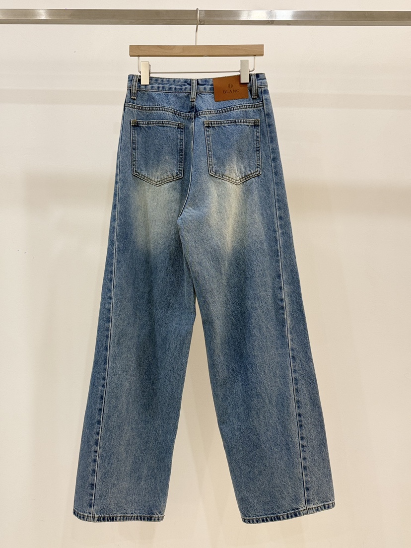 BLANC-A韓國東大門直郵女士新款推薦休閑職業人氣牛仔褲BLANC-A牛仔褲