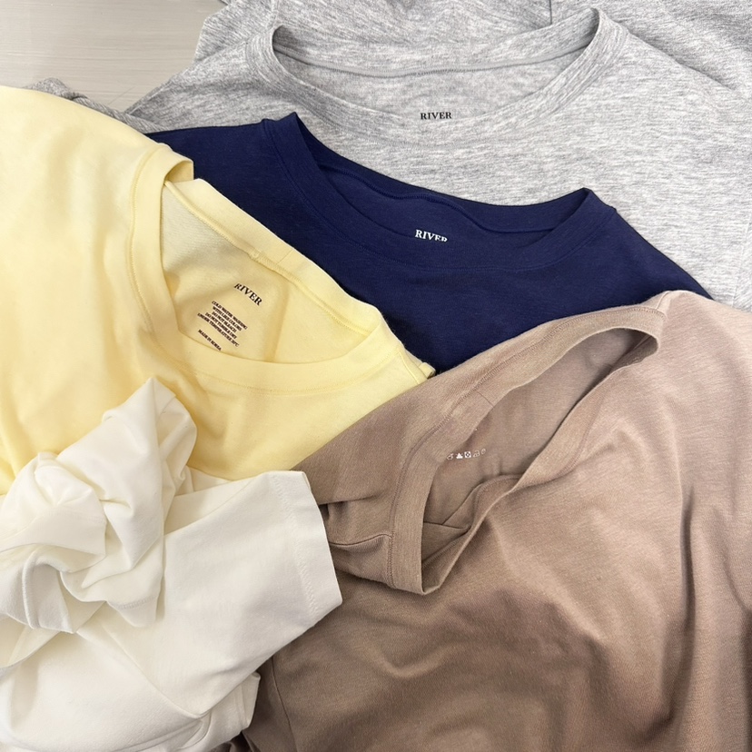 RIVER韓國東大門代購女裝新品26春夏人氣熱賣職業時尚T恤WATER/RIVERT恤