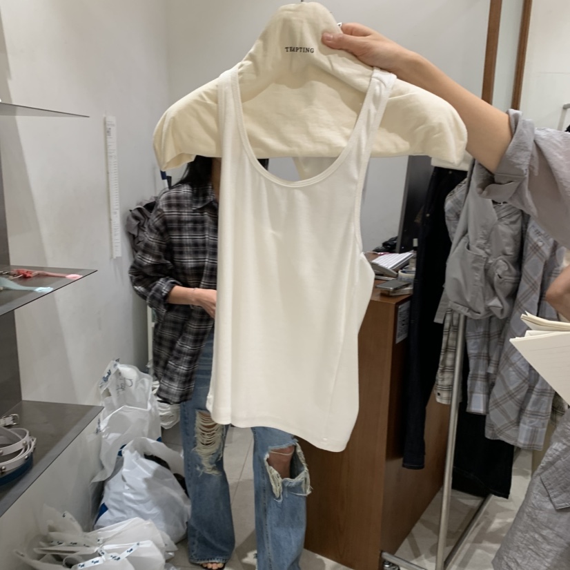 TEMPTING韓國東大門直郵女裝新款職業休閑26春夏吊帶背心羅紋TEMPTING吊帶/背心