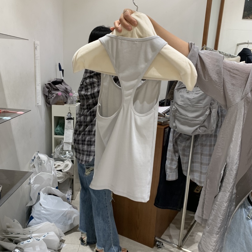 TEMPTING韓國東大門直郵女裝新款職業休閑26春夏吊帶背心羅紋TEMPTING吊帶/背心