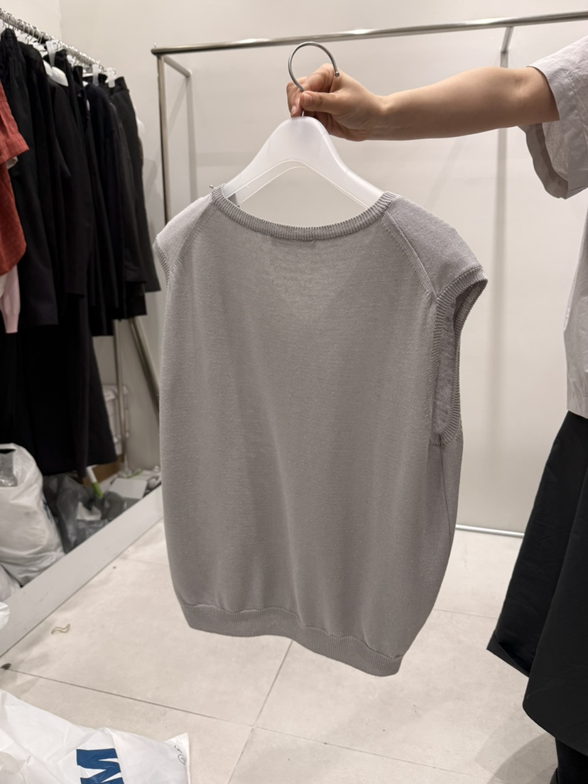 WOOD SAGE韓國代購女裝新款時尚職業26春夏熱賣馬甲亞麻WOOD SAGE馬甲