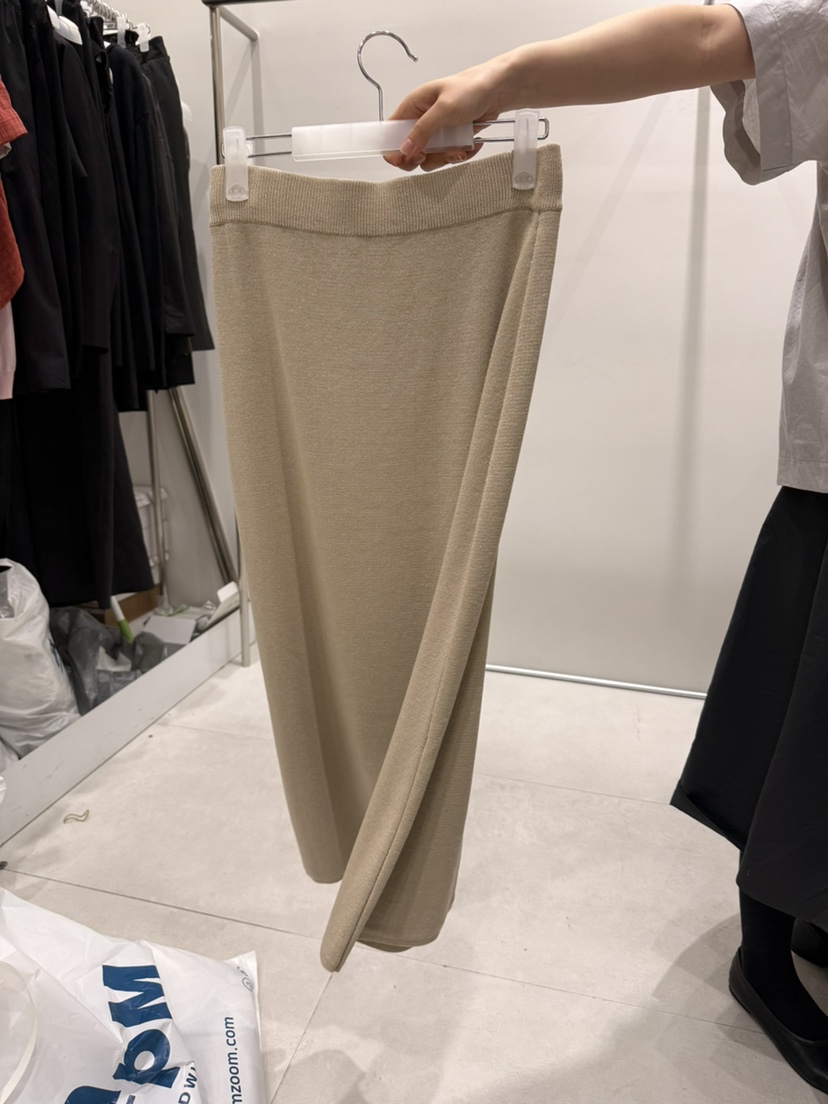 WOOD SAGE韓國代購女裝新款人氣熱賣時尚半身裙中短裙亞麻WOOD SAGE半身裙/中短裙