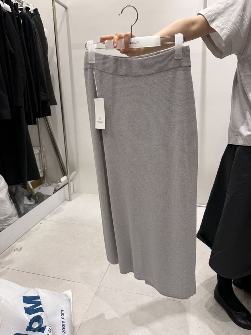 WOOD SAGE韓國代購女裝新款人氣熱賣時尚半身裙中短裙亞麻WOOD SAGE半身裙/中短裙圖色3