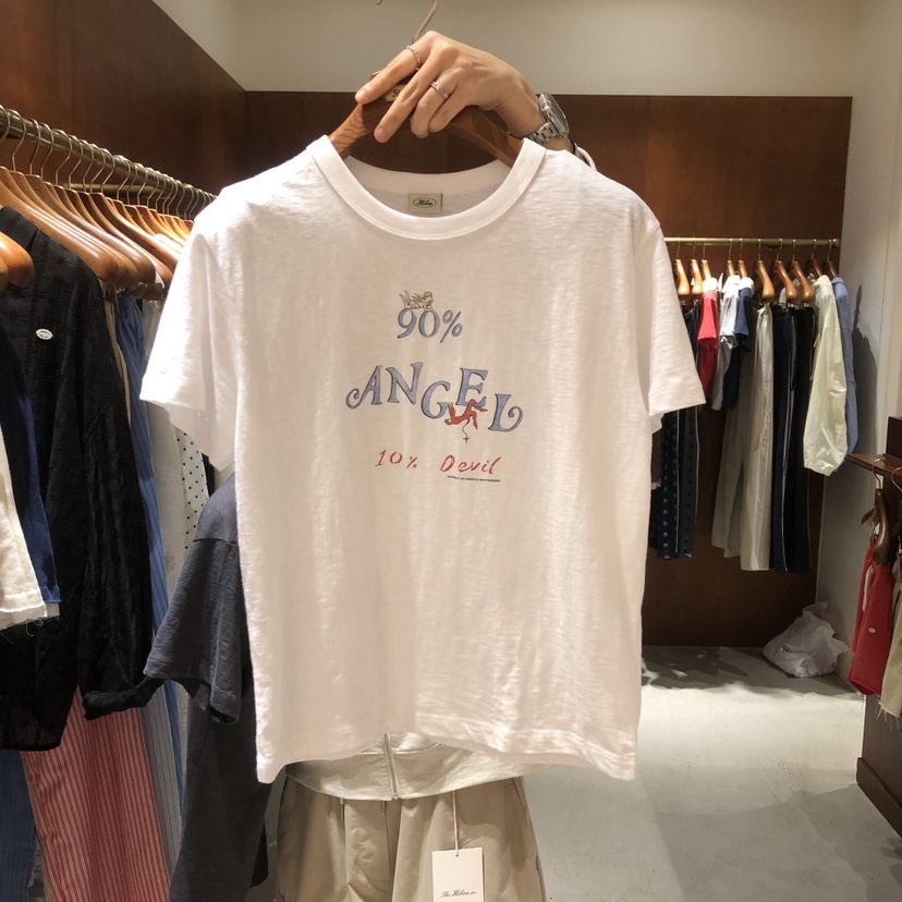 HEBON韓國東大門直郵女士新品推薦時尚休閑職業人氣26春夏T恤HEBONT恤圖色1