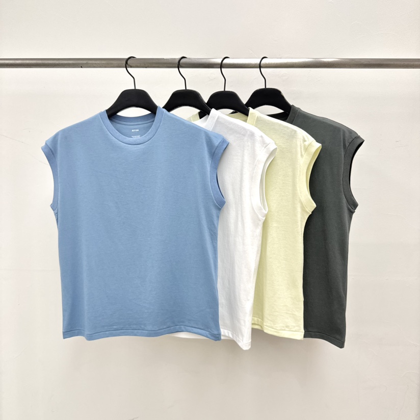 RIVER韓國東大門代購女裝新品休閑時尚職業推薦吊帶背心海軍WATER/RIVER吊帶/背心