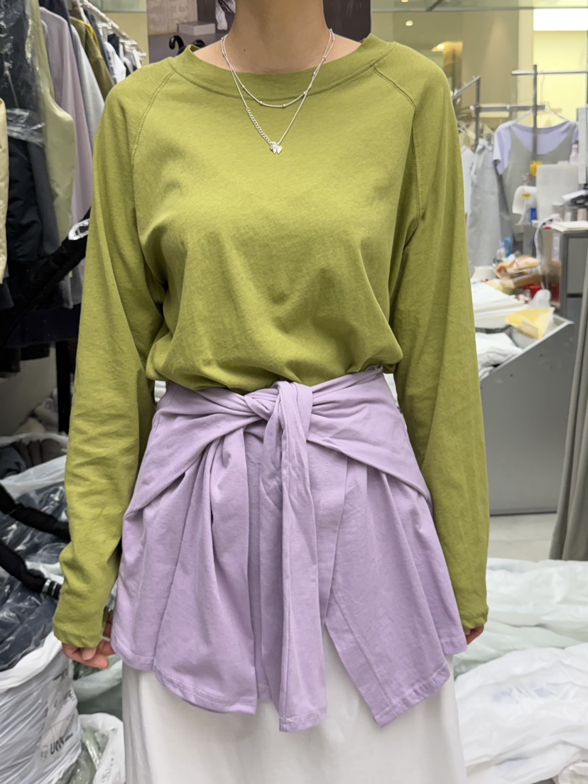 UOOV韓國代購女裝新款推薦休閑人氣熱賣職業時尚26春夏長袖T恤UOOV長袖T恤圖色2