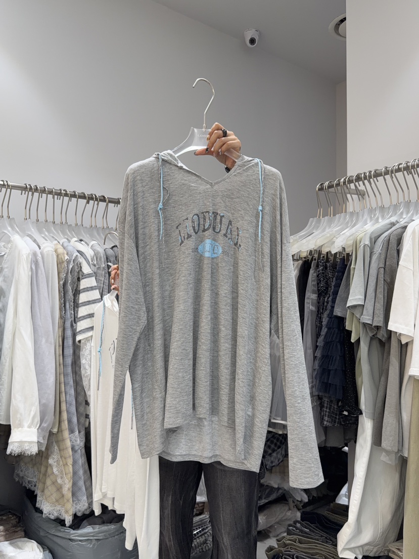 LOOKK/MIMME韓國東大門直郵女士新品26春夏熱賣休閑長袖T恤LOOKK/MIMME長袖T恤圖色1