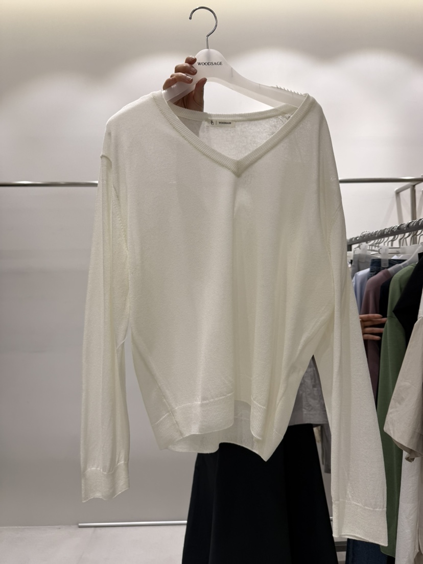 WOOD SAGE韓國東大門代購女士新品26春夏職業熱賣針織衫WOOD SAGE針織衫圖色2