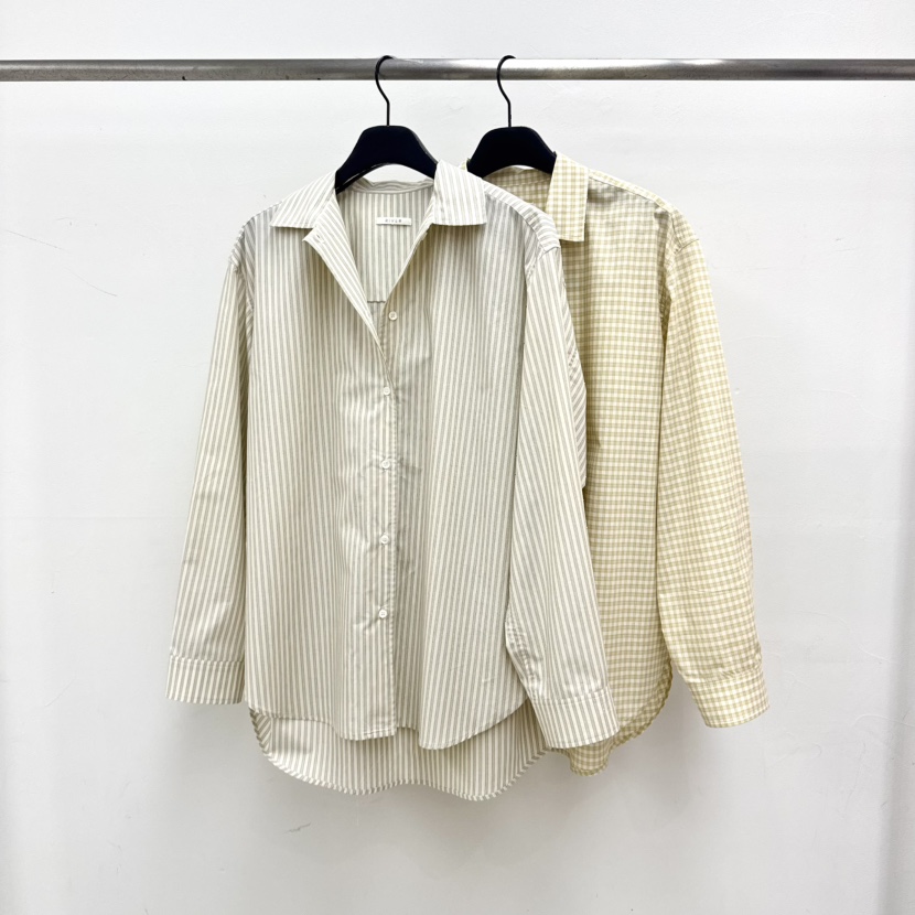 RIVER韓國直郵實拍女裝新款26春夏推薦人氣襯衫蕾絲衫格子WATER/RIVER襯衫/蕾絲衫